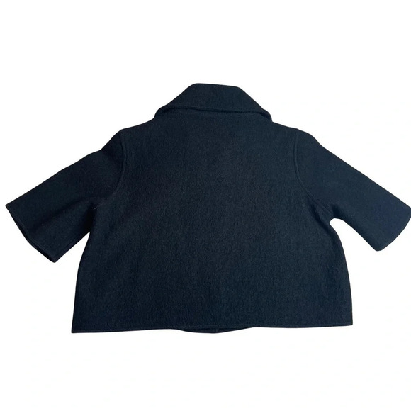 KENAR Black Size Medium 💯  Wool Cropped Jacket - Picture 2 of 4